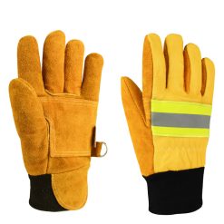 Fire fighting gloves thickened wear-resistant cowhide fire retardant heat insulation rescue firefighter protective gloves