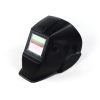 Solar-powered auto-light-changing welding helmet