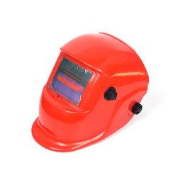 Solar-powered auto-light-changing welding helmet