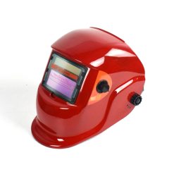 Solar-powered auto-light-changing welding helmet