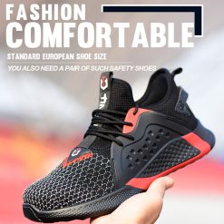 Safety shoes summer breathable lightweight labor insurance shoes anti-smash anti-puncture labor security safety protection shoes