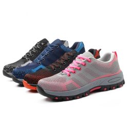 Safety shoes, labor protection shoes, anti impact, anti puncture, wear-resistant shoes, safety protection, men's and women's outdoor work shoes, steel plate