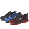 Safety shoes for men's summer breathable fly woven mesh labor protection shoes, steel ladle head anti smashing and anti piercing safety protection