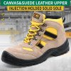 Safety shoes Wear-resistant labor insurance shoes men anti-smash anti-puncture anti-skid anti-odor suede solid bottom safety shoes factory site