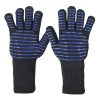 Aramid fireproof flame retardant 800 ° high temperature outdoor camping barbecue anti-scald baking protective heat insulation gloves industrial