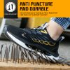 Safety shoes black labor insurance shoes anti-smash anti-puncture electrician insulation protection safety wear-resistant non-slip men's shoes factory breathable lightweight