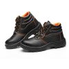 Safety shoe manufacturer's stock labor protection shoes, men's high cut anti smashing and anti piercing protective shoes, construction site safety shoes, rubber soled work shoes