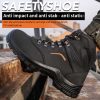 Safety shoes Anti-static labor insurance shoes anti-smash anti-puncture safety site wear-resistant outdoor men's boots steel toes factory protective shoes