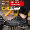 Safety shoes, labor protection shoes, men's anti smashing, anti piercing, anti slip, anti odor, safety factory protection, wear-resistant special work shoes, men's version