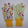 Twill Garden Gloves Wide Mouth Garden Gloves Protective Gloves Gardening Gloves Spot Printed Flowers