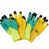 Wear-resistant, non-slip, breathable labour protection gloves for construction sites, strengthened fingers, latex work protective gloves wholesale