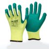 Gloves wear ten needle cotton yarn latex wrinkle gloves export production site wear gloves labour protection