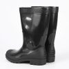 Lightweight Men's Black Labor Insurance Rain Shoes Thickened Seamless Comfortable Mining Work Shoes Outdoor Work Foreign Trade Construction Shoes
