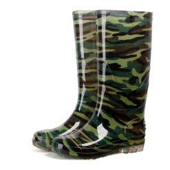 Tall camouflage men's rain shoes men's kitchen waterproof labor insurance shoes non-slip rubber shoes rain boots cotton water boots manufacturers wholesale