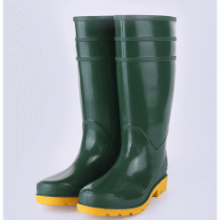 Processing customized padded PVC high rain shoes foreign trade exports anti-puncture labor insurance shoes plastic head glossy site boots