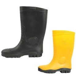 Factory wholesale spot anti-smash rain boots steel toe labour protection rain shoes men's water shoes protective shoes PVC protective boots