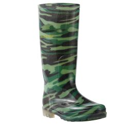 Men's camouflage high rain boots site PVC labour three waterproof shoes