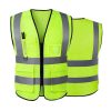 High Visibility Reflective Safety Vest Work Uniform Signal Security Jacket Reflex Clothing Rider Motor Geology Man