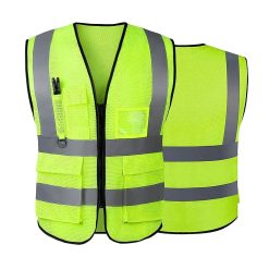 High Visibility Reflective Safety Vest Work Uniform Signal Security Jacket Reflex Clothing Rider Motor Geology Man