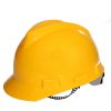 OEM safety helmet V-shaped PE material construction site construction cap customised printing