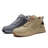 Labour insurance shoes anti-smash anti-puncture factory site safety shoes protection breathable wear-resistant non-slip shoes soft sole