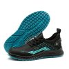 Breathable labour insurance shoes anti-smash anti-puncture wear-resistant non-slip construction site male outdoor safety protection safety shoes factory black