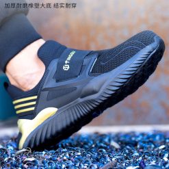 Labour insurance shoes men's anti-smash anti-puncture breathable lightweight safety shoes casual protective shoes safety shoes