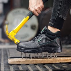 Labour insurance shoes high and low anti-smash anti-puncture non-slip rubber sole protective shoes site safety shoes labour insurance men's shoes