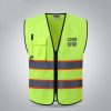 Reflective vest construction, reflective vest, environmental sanitation, vehicle safety protection, fluorescent clothing, printing