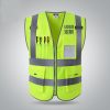 Reflective vest, safety vest, worker reflective vest, traffic construction clothes, fluorescent construction clothes, printable