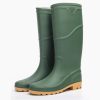 Green rain shoes French style high tube wholesale